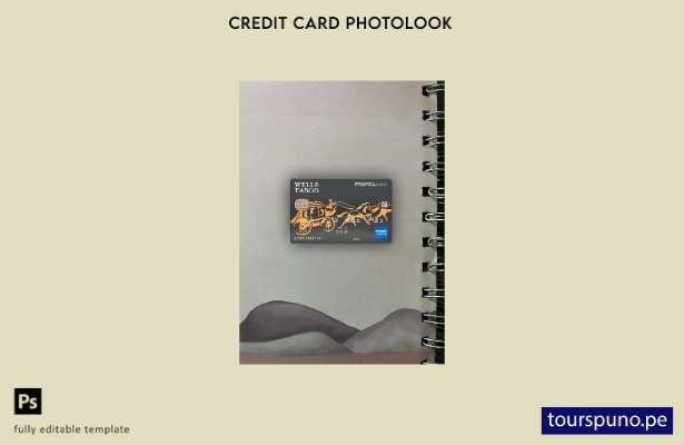 listo para imprimir plantilla frontal de apariencia fotográfica de tarjeta AME 1